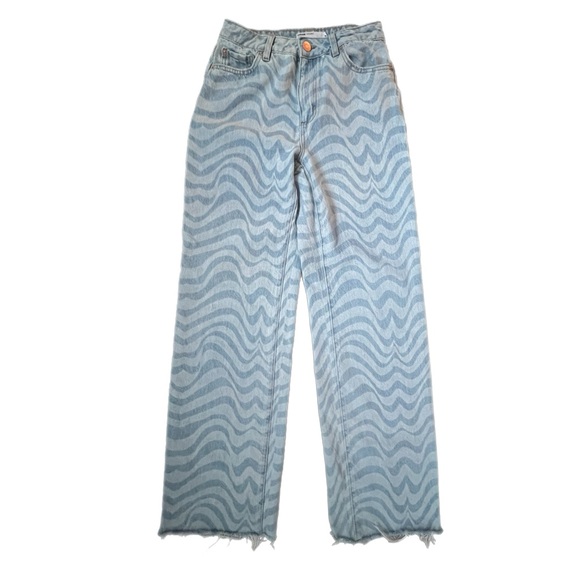 GARAGE DENIM Jambe Wide Leg High Rise Denim Jeans - sz 5 - Picture 1 of 8